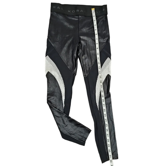 Koral Frame Mesh Panel High Waist Leggings Sz S - Picture 7 of 10